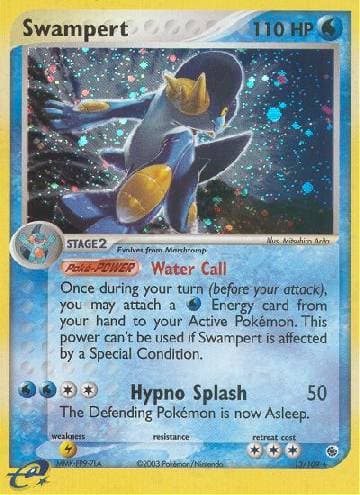 Carta Swampert 13/109 do set Rubi & Safira — Pokémon TCG | Bynx