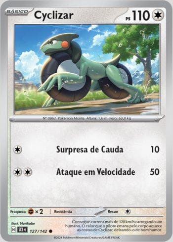 Carta Cyclizar 127/142 do set Coroa Estelar — Pokémon TCG | Bynx