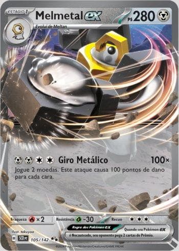 Carta Melmetal ex 105/142 do set Coroa Estelar — Pokémon TCG | Bynx