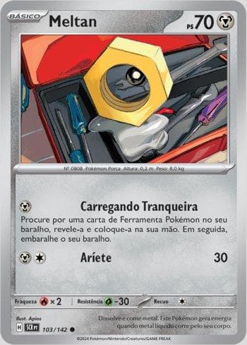 Carta Meltan 103/142 do set Coroa Estelar — Pokémon TCG | Bynx