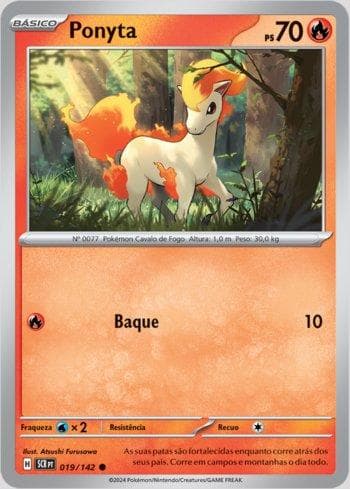 Carta Ponyta 019/142 do set Coroa Estelar — Pokémon TCG | Bynx