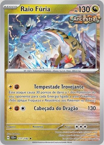 Carta Raging Bolt 111/142 do set Coroa Estelar — Pokémon TCG | Bynx