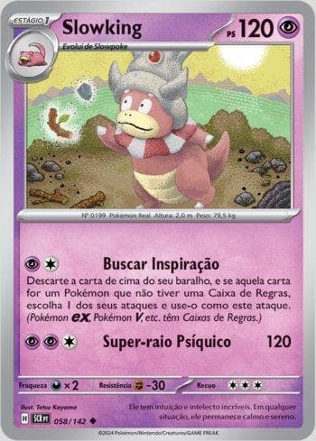 Carta Slowking 058/142 do set Coroa Estelar — Pokémon TCG | Bynx