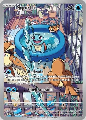 Carta Squirtle 148/142 do set Coroa Estelar — Pokémon TCG | Bynx