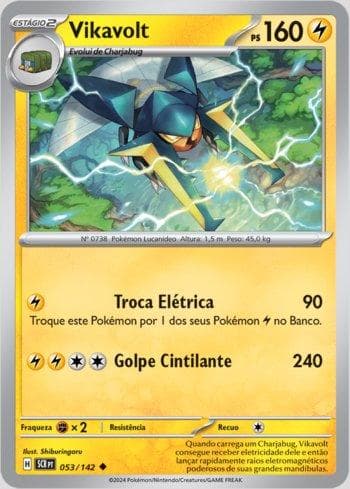 Carta Vikavolt 053/142 do set Coroa Estelar — Pokémon TCG | Bynx