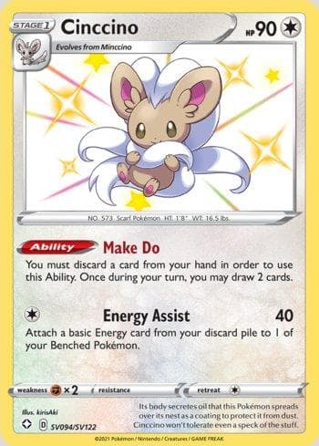 Cinccino SV094 — Destinos Brilhantes (Shiny)