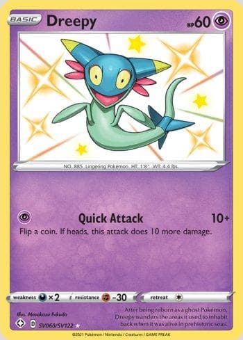 Carta Dreepy #SV060 do set Destinos Brilhantes (Shiny) — Pokémon TCG | Bynx