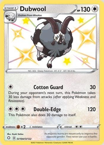 Carta Dubwool #SV104 do set Destinos Brilhantes (Shiny) — Pokémon TCG | Bynx