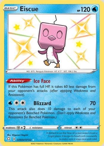 Carta Eiscue #SV035 do set Destinos Brilhantes (Shiny) — Pokémon TCG | Bynx