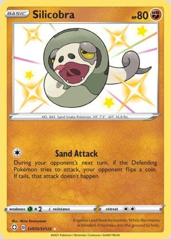 Carta Silicobra #SV070 do set Destinos Brilhantes (Shiny) — Pokémon TCG | Bynx