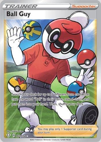 Carta Ball Guy 65/72 do set Destinos Brilhantes — Pokémon TCG | Bynx