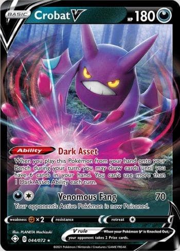 Carta Crobat-V 44/72 do set Destinos Brilhantes — Pokémon TCG | Bynx