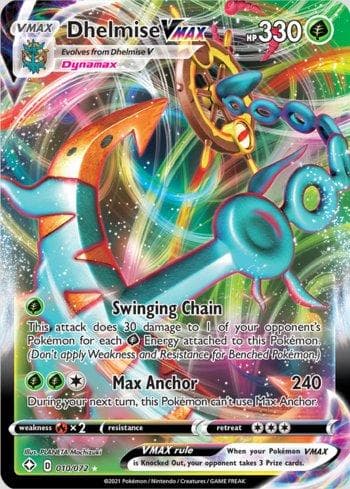 Carta Dhelmise-VMAX 10/72 do set Destinos Brilhantes — Pokémon TCG | Bynx