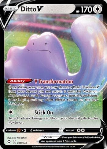 Carta Ditto-V 50/72 do set Destinos Brilhantes — Pokémon TCG | Bynx