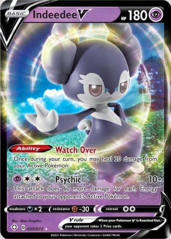 Carta Indeedee-V 39/72 do set Destinos Brilhantes — Pokémon TCG | Bynx