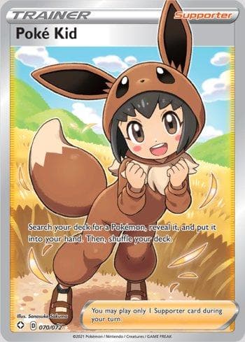 Carta Poke Kid 70/72 do set Destinos Brilhantes — Pokémon TCG | Bynx