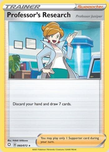 Carta Professor's Research: Professor Juniper 60/72 do set Destinos Brilhantes — Pokémon TCG | Bynx
