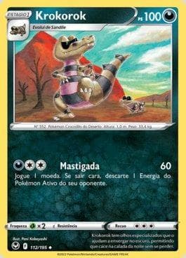 Carta Krokorok 112/195 do set Tempestade Prateada — Pokémon TCG | Bynx