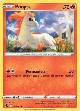 Carta Ponyta 021/195 do set Tempestade Prateada — Pokémon TCG | Bynx