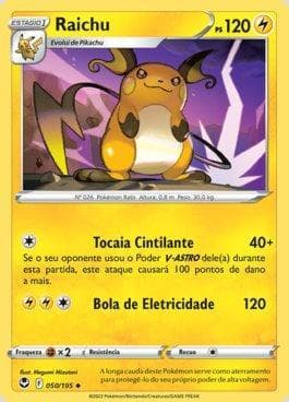 Carta Raichu 050/195 do set Tempestade Prateada — Pokémon TCG | Bynx
