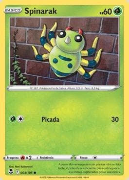 Carta Spinarak 003/195 do set Tempestade Prateada — Pokémon TCG | Bynx