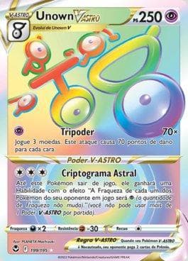 Unown-VSTAR 199 — Tempestade Prateada