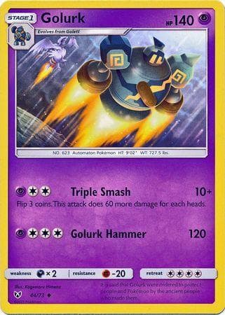 Carta Golurk 44/73 do set Lendas Luminescentes — Pokémon TCG | Bynx