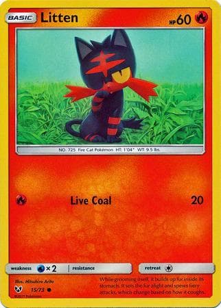 Carta Litten 15/73 do set Lendas Luminescentes — Pokémon TCG | Bynx
