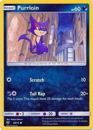 Carta Purrloin 48/73 do set Lendas Luminescentes — Pokémon TCG | Bynx