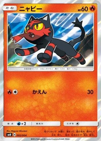 Litten 002/4 — Pikachu's New Friends