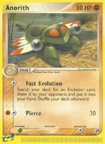 Carta Anorith 27/100 do set Sandstorm — Pokémon TCG | Bynx