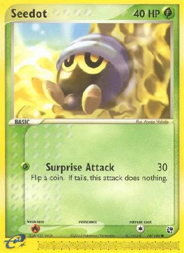 Carta Seedot 76/100 do set Sandstorm — Pokémon TCG | Bynx