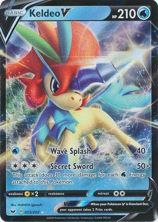Keldeo-V 53 — Espada e Escudo
