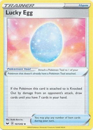 Carta Lucky Egg 167/202 do set Espada e Escudo — Pokémon TCG | Bynx