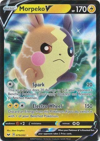 Carta Morpeko-V 79/202 do set Espada e Escudo — Pokémon TCG | Bynx