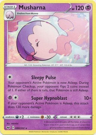Carta Musharna 88/202 do set Espada e Escudo — Pokémon TCG | Bynx