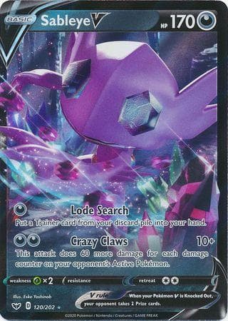 Sableye-V 120 — Espada e Escudo