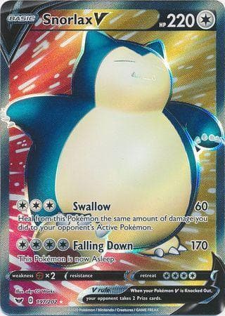Snorlax-V 197 — Espada e Escudo
