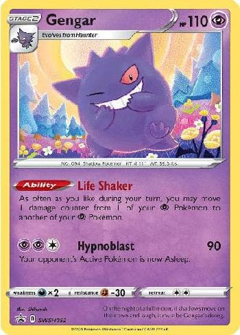 Gengar SWSH052 — Espada e Escudo Promos