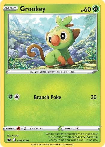 Grookey SWSH001 — Espada e Escudo Promos