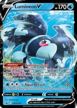 Carta Lumineon-V #SWSH250 do set Espada e Escudo Promos — Pokémon TCG | Bynx