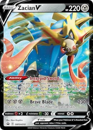 Zacian-V SWSH018 — Espada e Escudo Promos