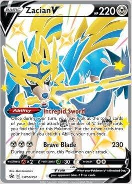 Carta Zacian-V #SWSH292 do set Espada e Escudo Promos — Pokémon TCG | Bynx
