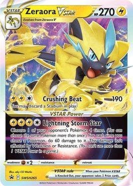 Carta Zeraora-VSTAR #SWSH265 do set Espada e Escudo Promos — Pokémon TCG | Bynx