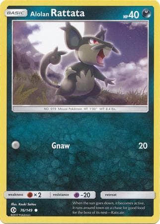 Alolan Rattata 076/149 — Sol e Lua
