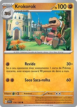 Carta Krokorok 116/198 do set Escarlate e Violeta — Pokémon TCG | Bynx