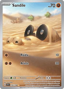 Carta Sandile 216/198 do set Escarlate e Violeta — Pokémon TCG | Bynx