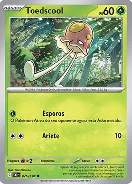 Carta Toedscool 025/198 do set Escarlate e Violeta — Pokémon TCG | Bynx