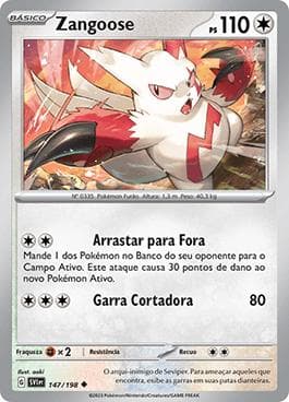 Carta Zangoose 147/198 do set Escarlate e Violeta — Pokémon TCG | Bynx