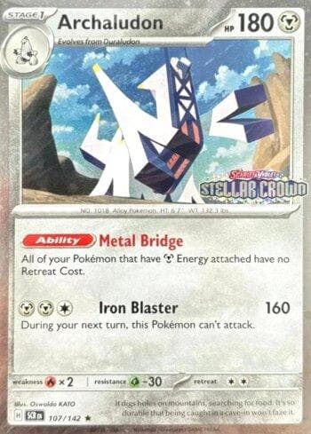 Carta Archaludon (Stellar Crown Stamped) 107b/215 do set Escarlate e Violeta Promos — Pokémon TCG | Bynx